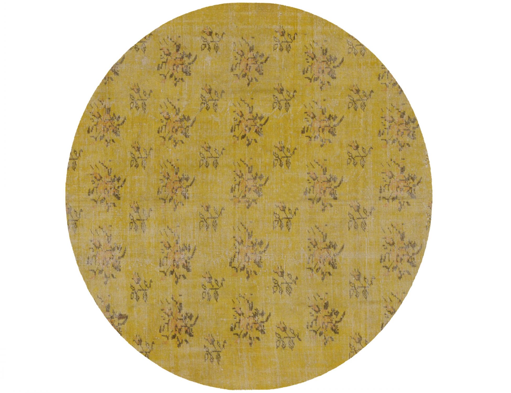  Vintage Tapis  jaune <br/>200 x 200 cm