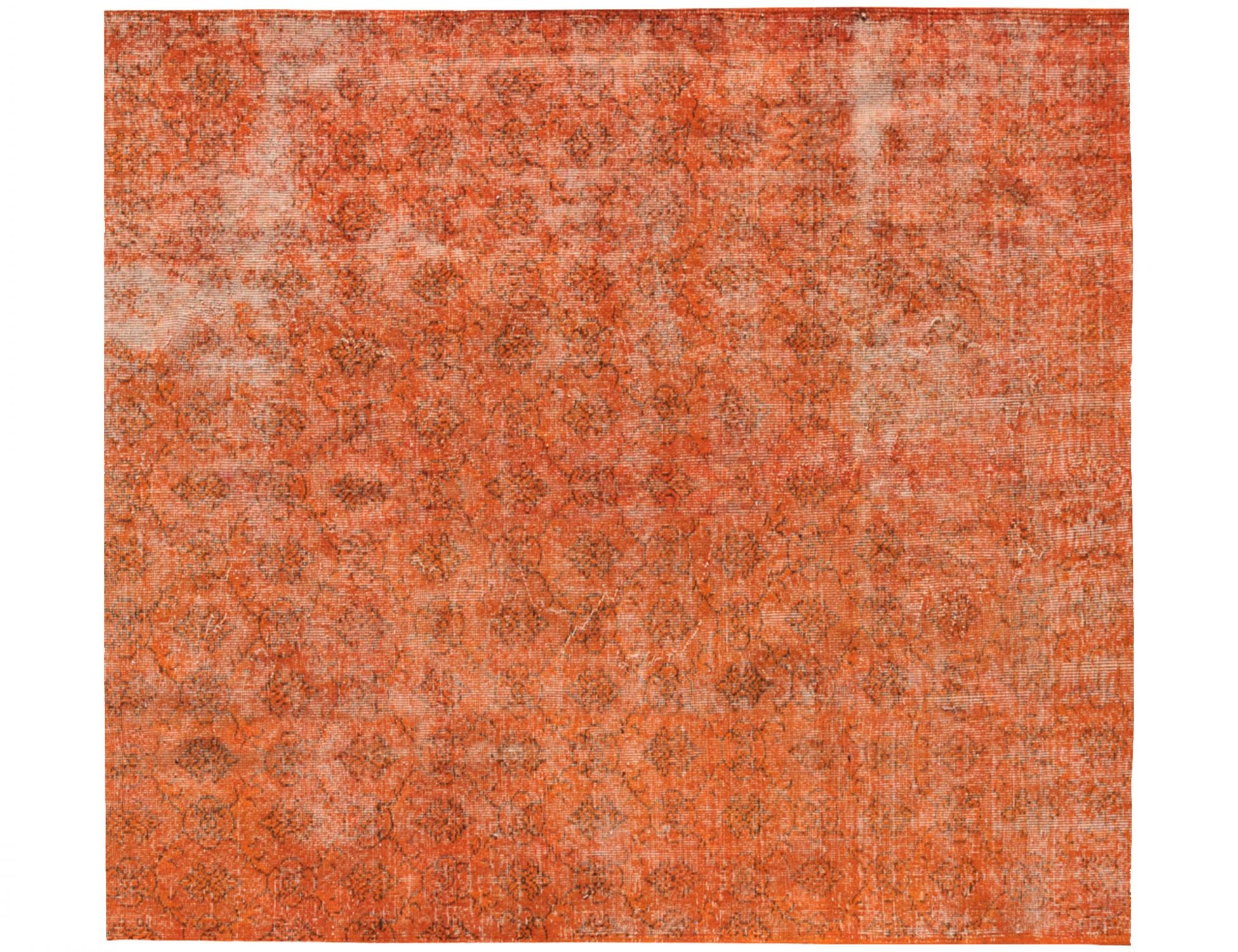 Vintage Teppich  orange <br/>176 x 176 cm