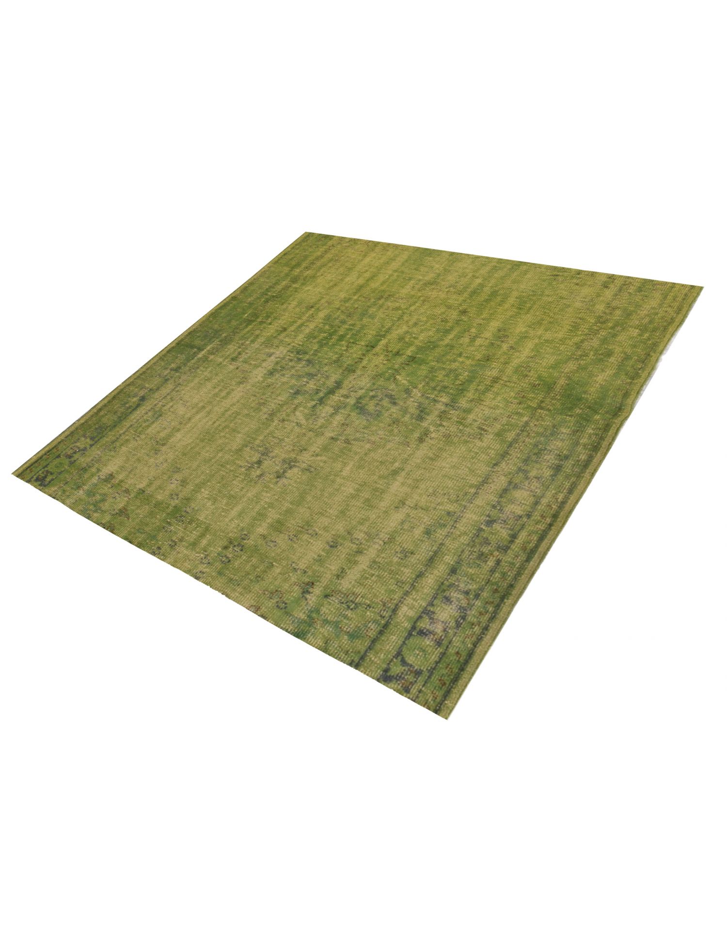 Vintage Teppich  grün <br/>170 x 170 cm