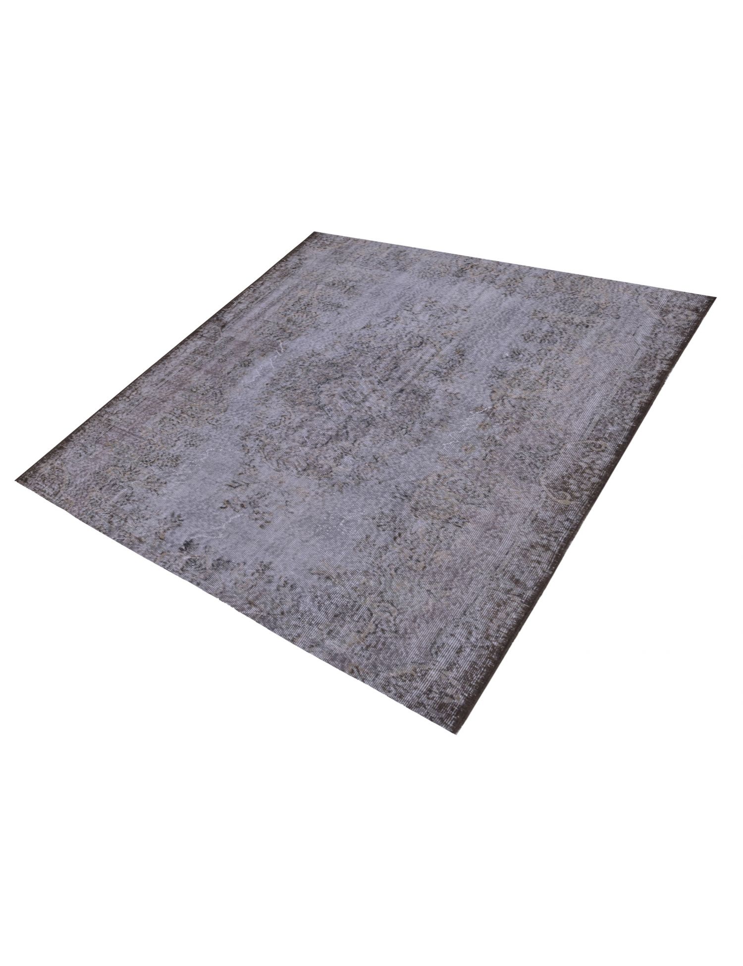 vintage teppich türkis   grau <br/>177 x 177 cm
