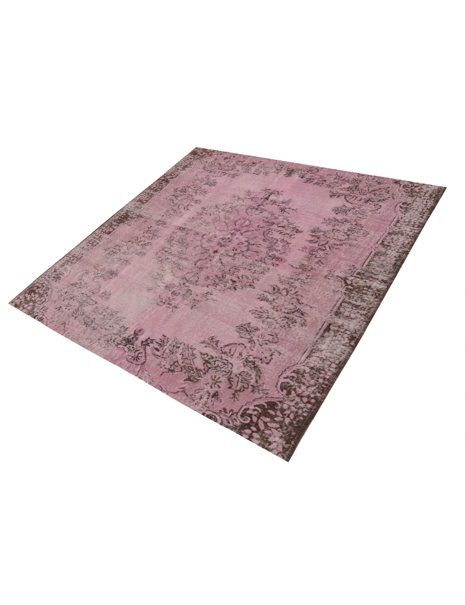 Vintage Teppich  rosa <br/>196 x 196 cm