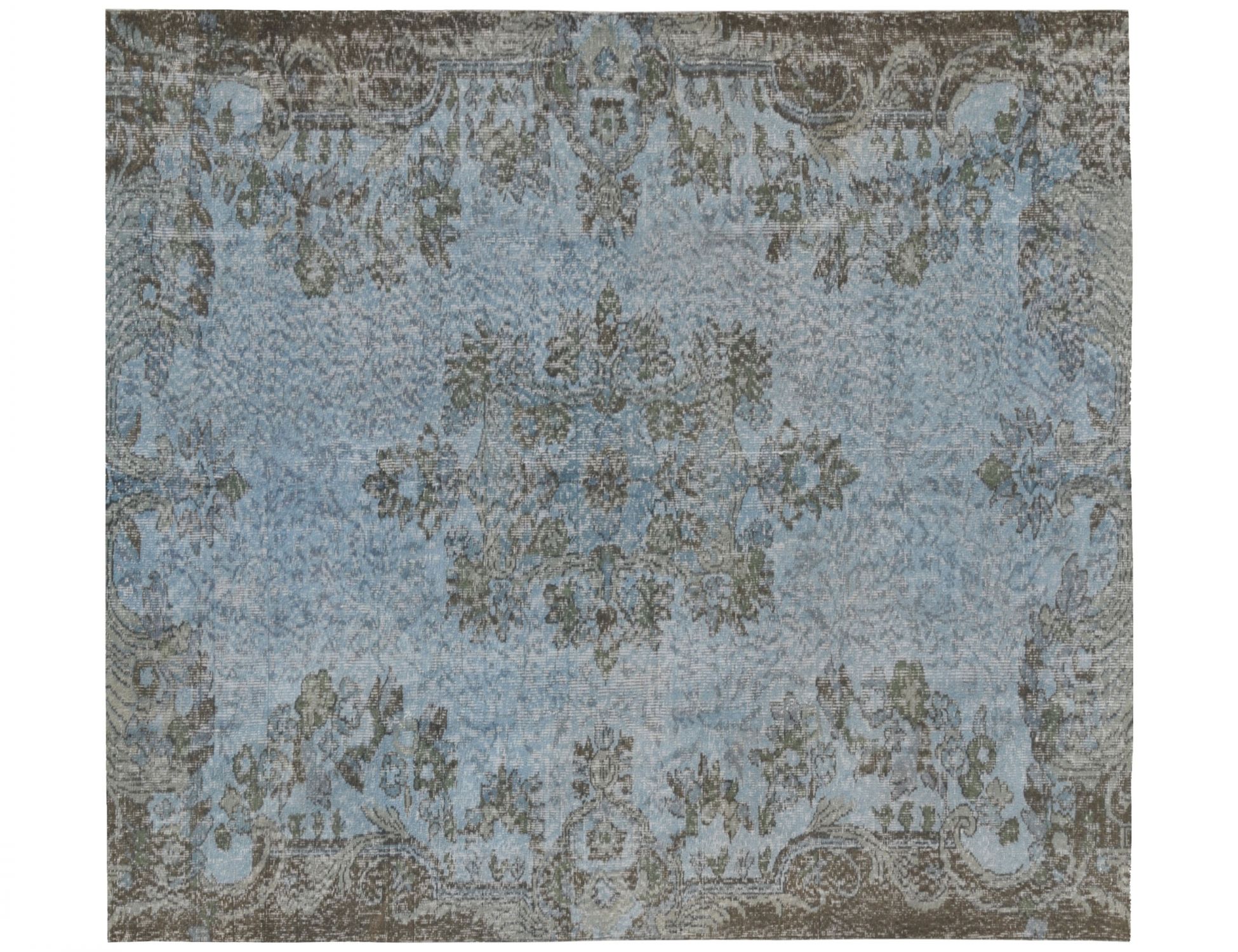 Vintage Teppich  blau <br/>175 x 175 cm