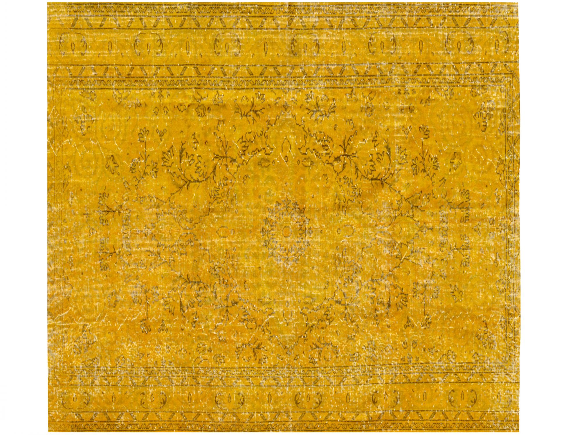 Tappeto Vintage  arancione <br/>178 x 178 cm