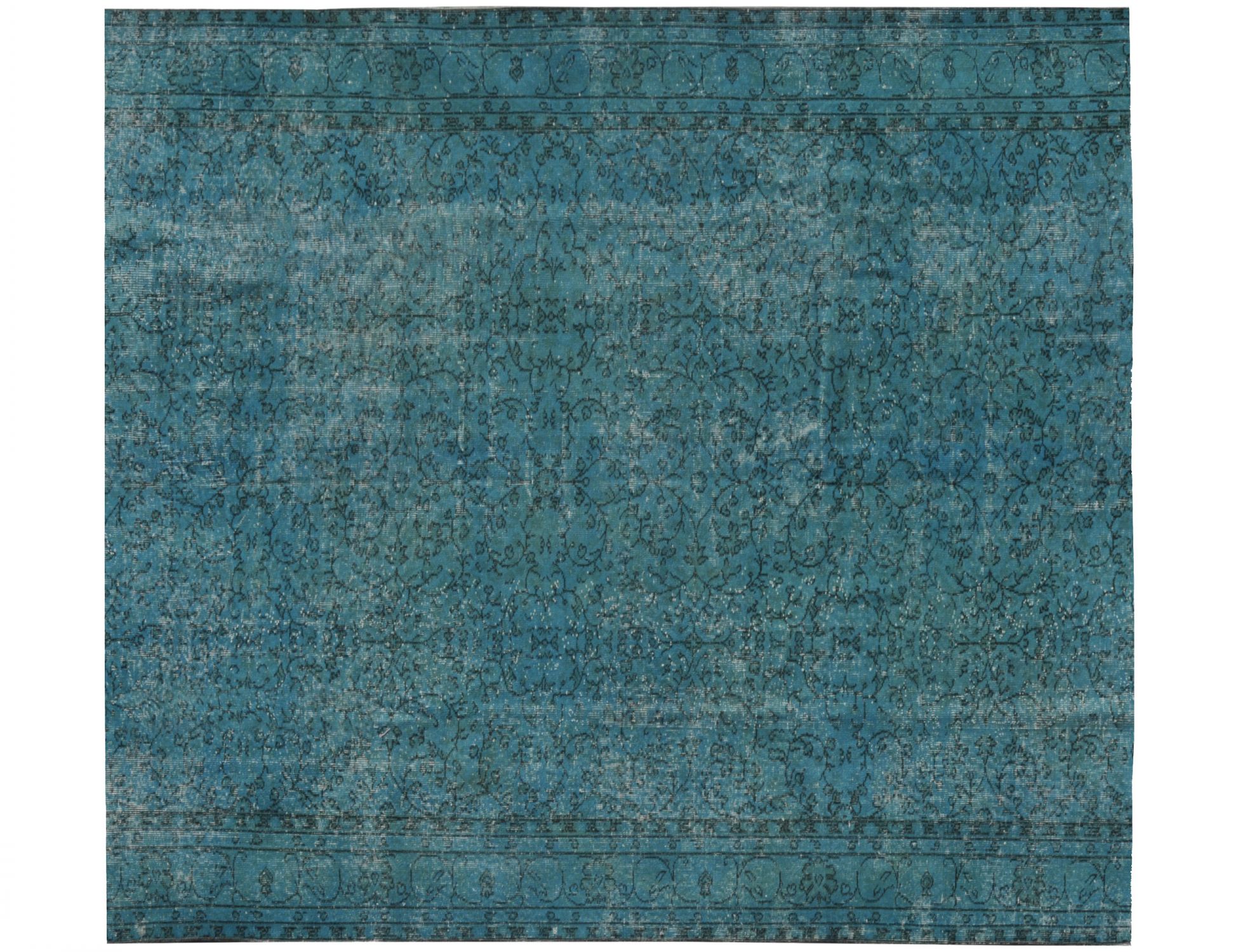 Tappeto Vintage  turchese <br/>200 x 200 cm