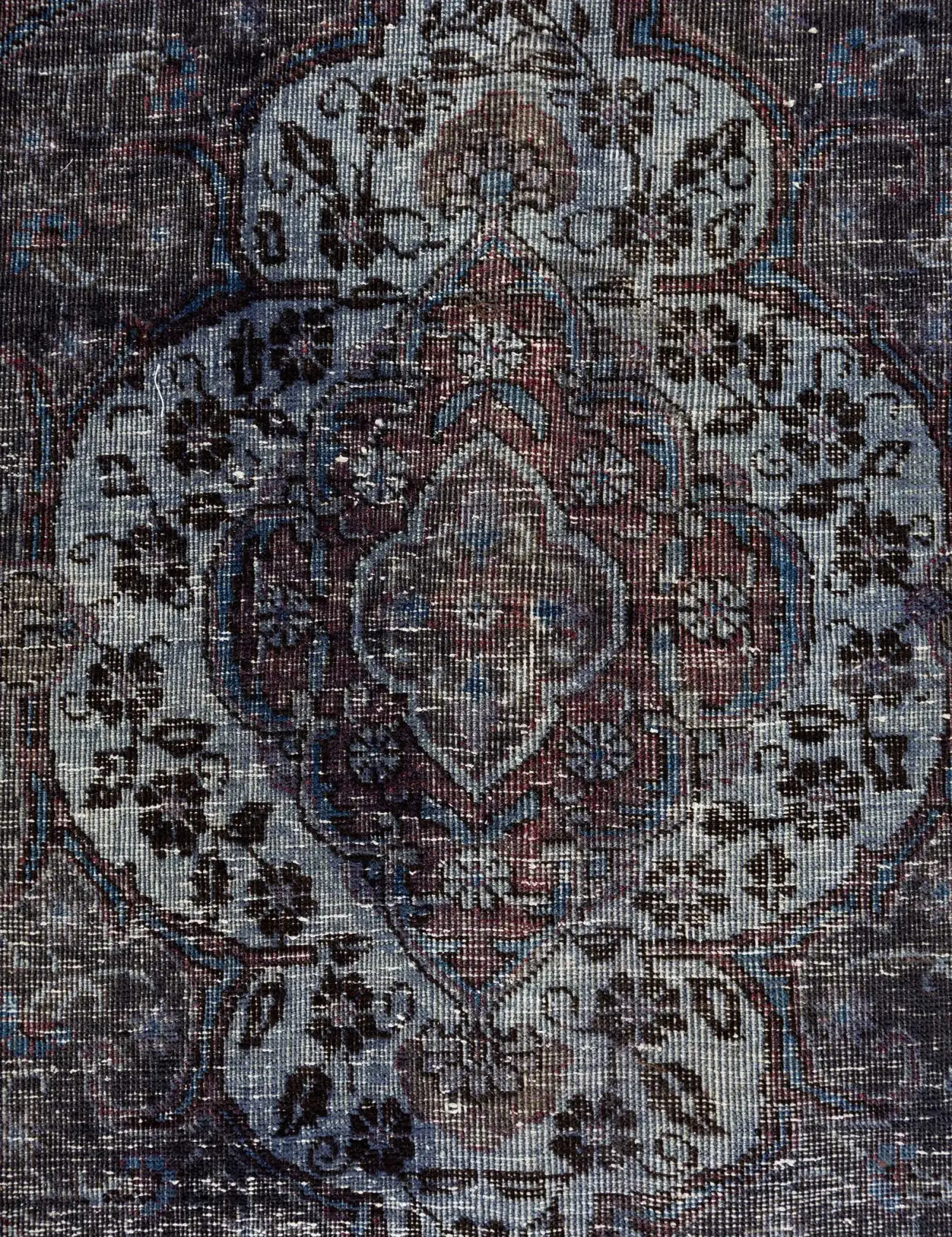 Blue Persia Vintage Carpet 384 x 300 cm - Unique Handmade Carpet