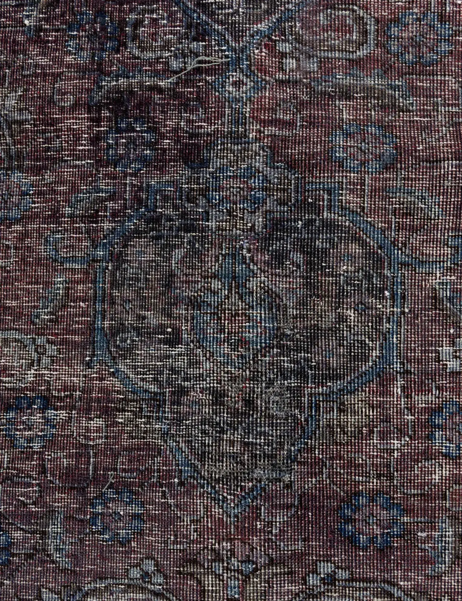 Blue Persia Vintage Carpet 384 x 300 cm - Unique Handmade Carpet