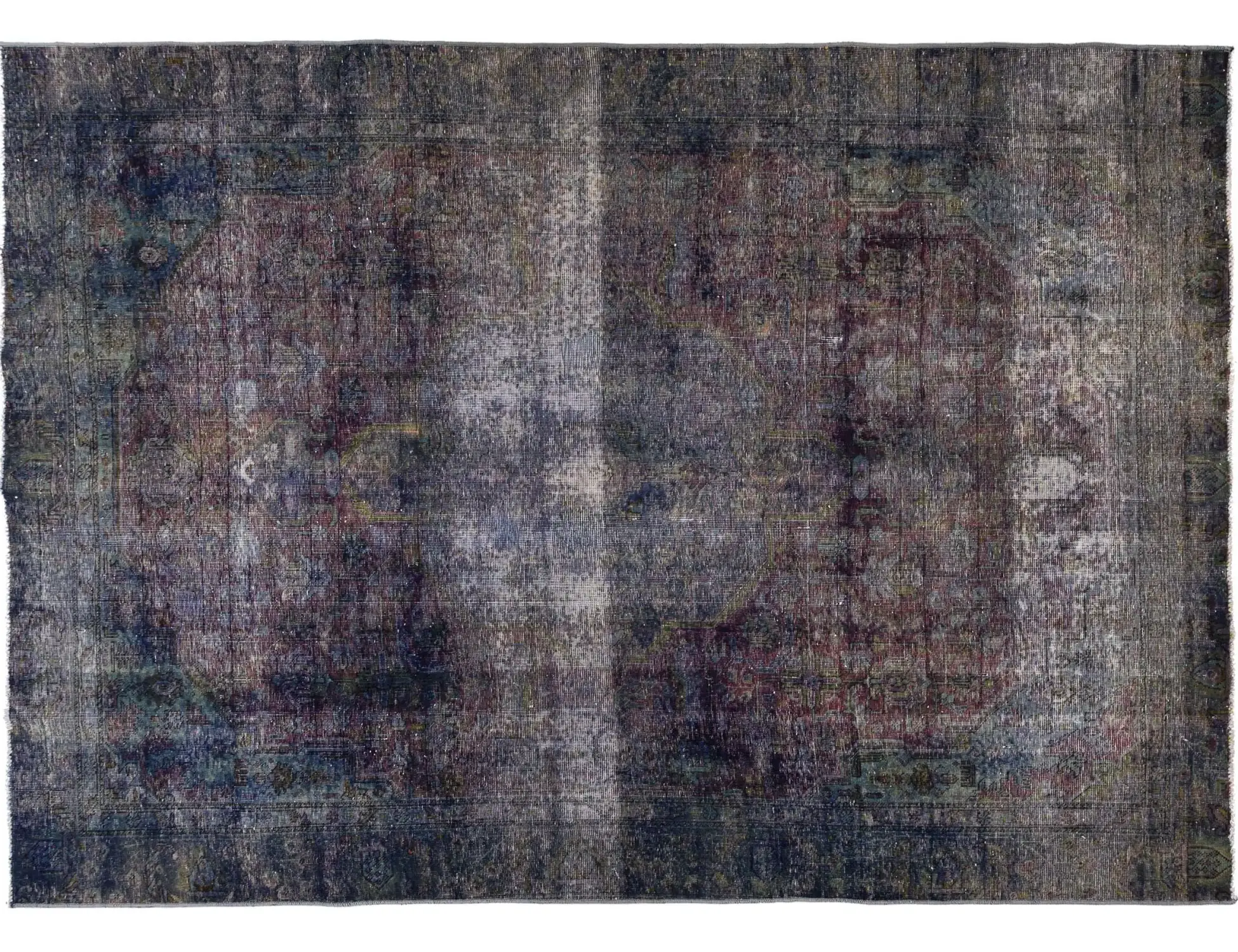 Sininen Persia Vintage Carpet 310 x 223 cm - Ainutlaatuinen käsintehty matto