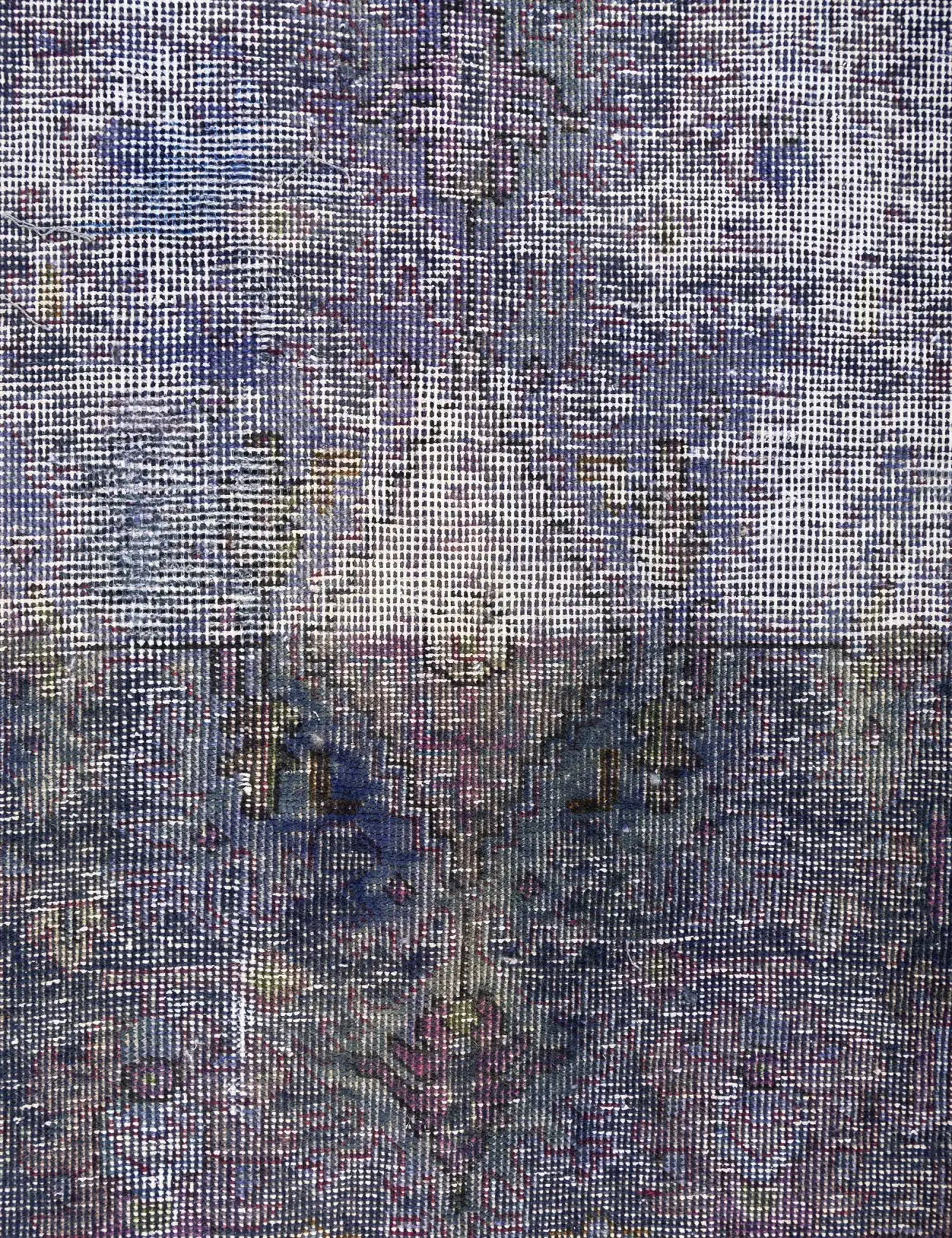Blue Persia Vintage Carpet 310 x 223 cm - Unique Handmade Carpet