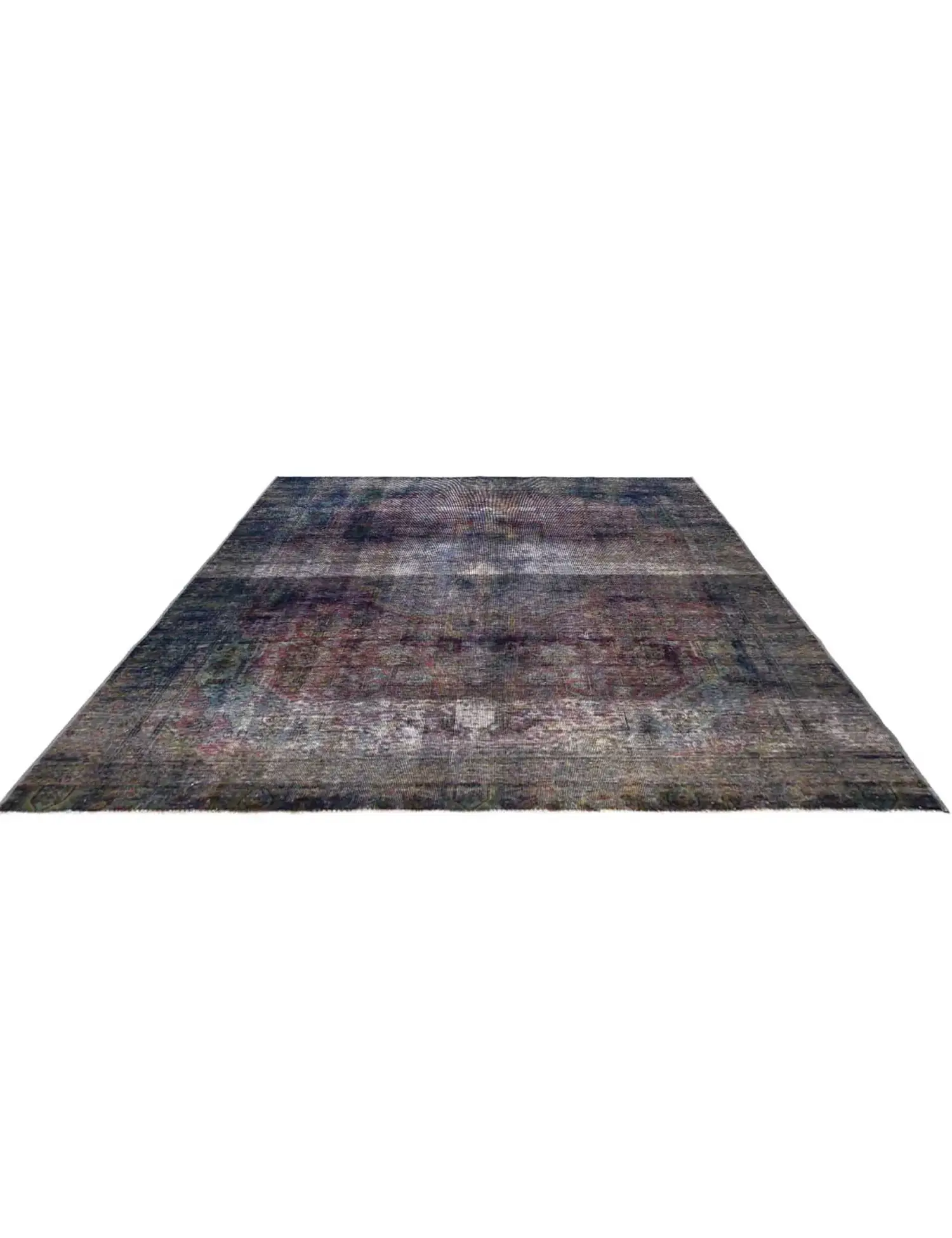 Blue Persia Vintage Carpet 310 x 223 cm - Unique Handmade Carpet