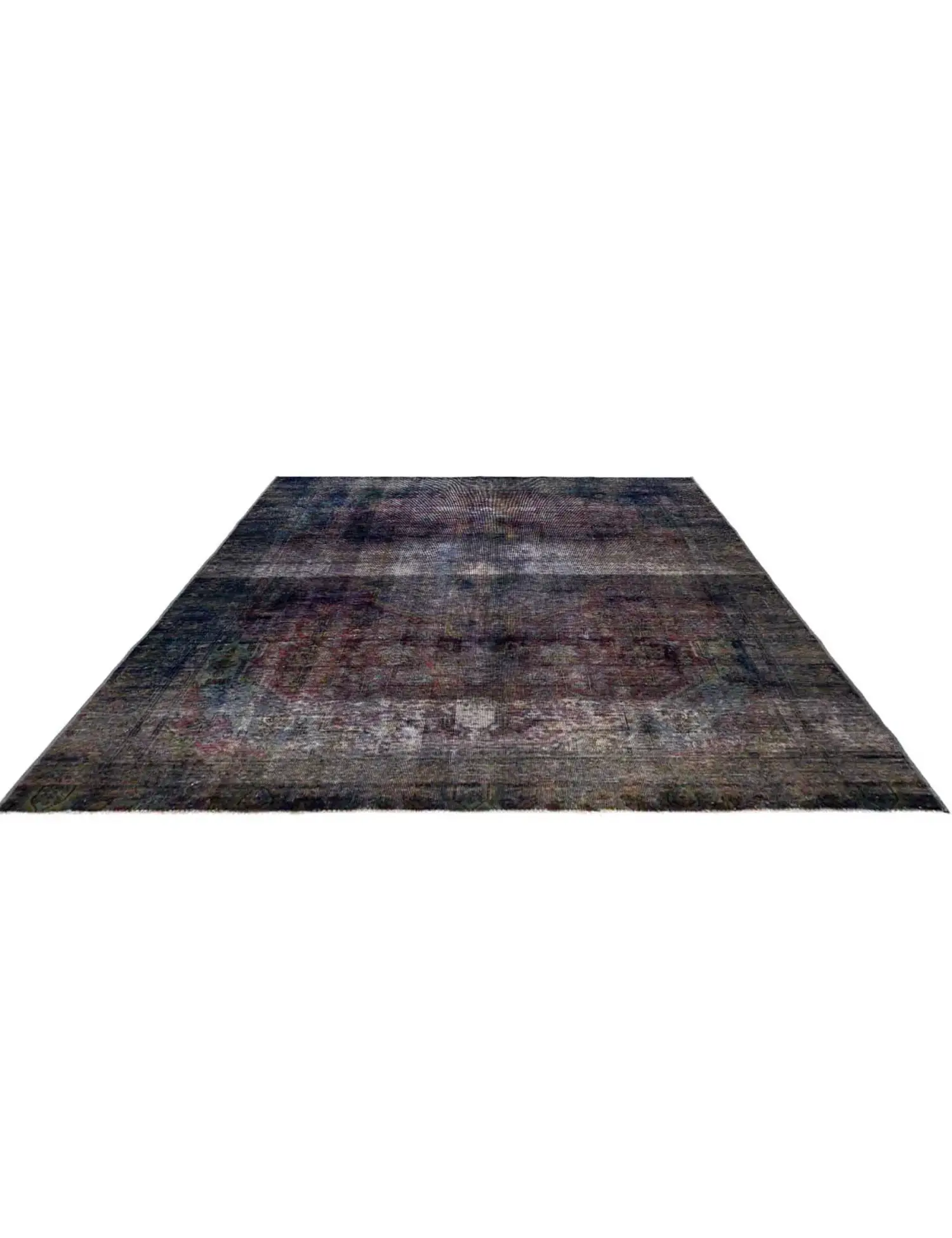 Blue Persia Vintage Carpet 310 x 223 cm - Unique Handmade Carpet