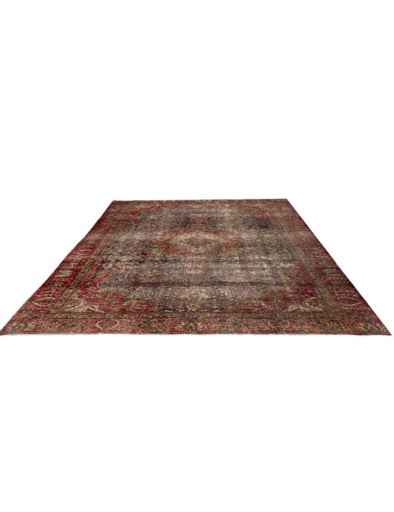 Beige Persien Retro Matta 302 x 203 cm - Unik handgjord matta