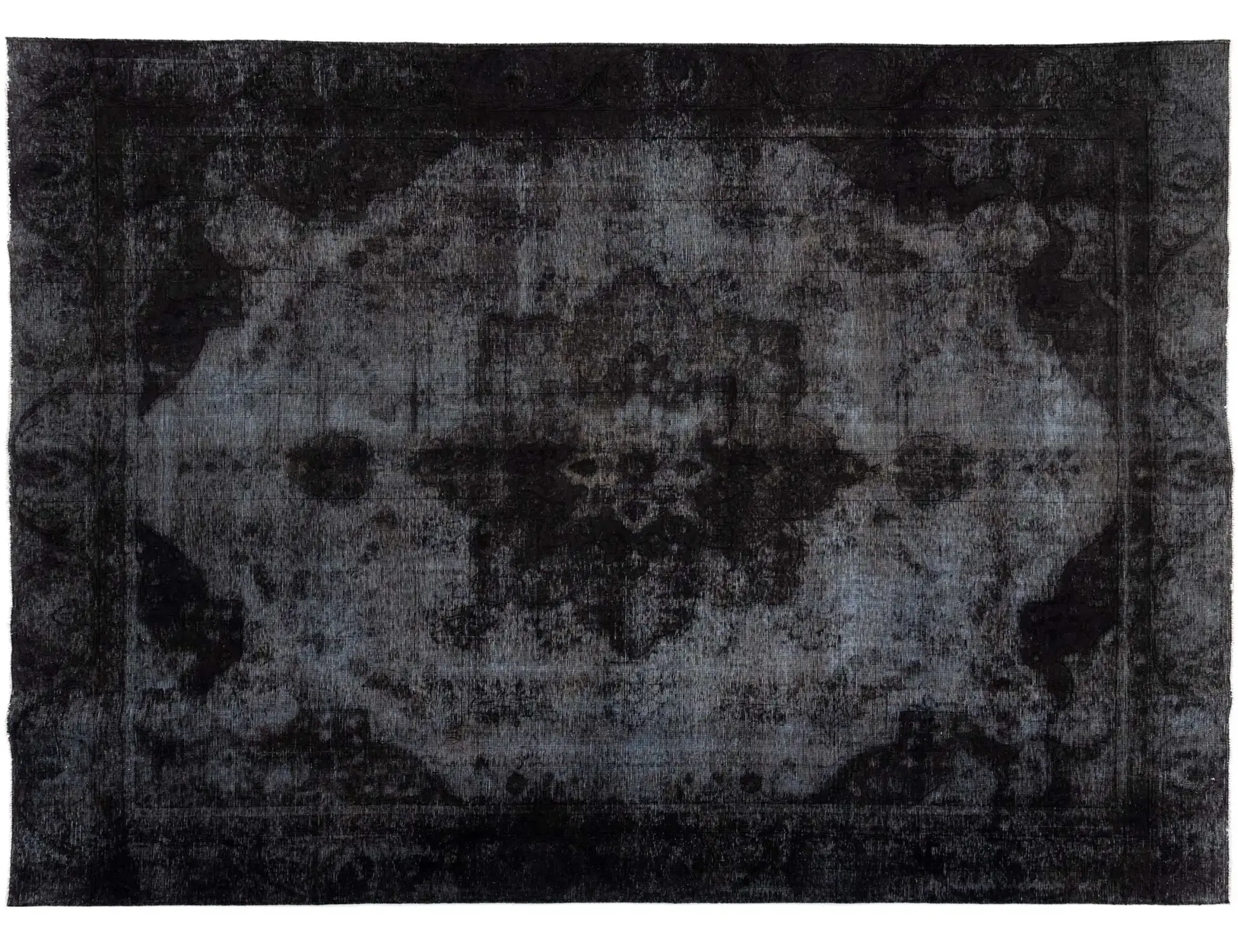 Svart Persien Vintage Matta 367 x 263 cm - Unik handgjord matta
