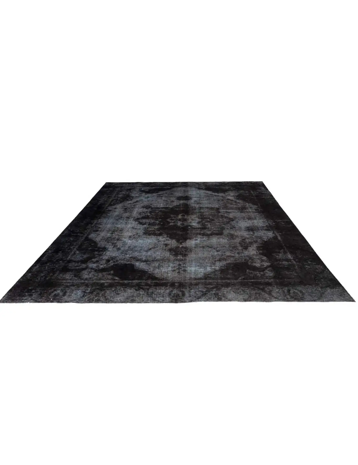 Negro Persa Alfombra Vintage 367 x 263 cm - Alfombra única hecha a mano