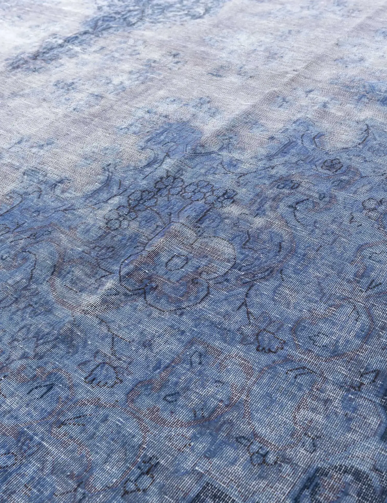 Blu Persiano Tappeto Vintage 350 x 250 cm - Tappeto unico fatto a mano