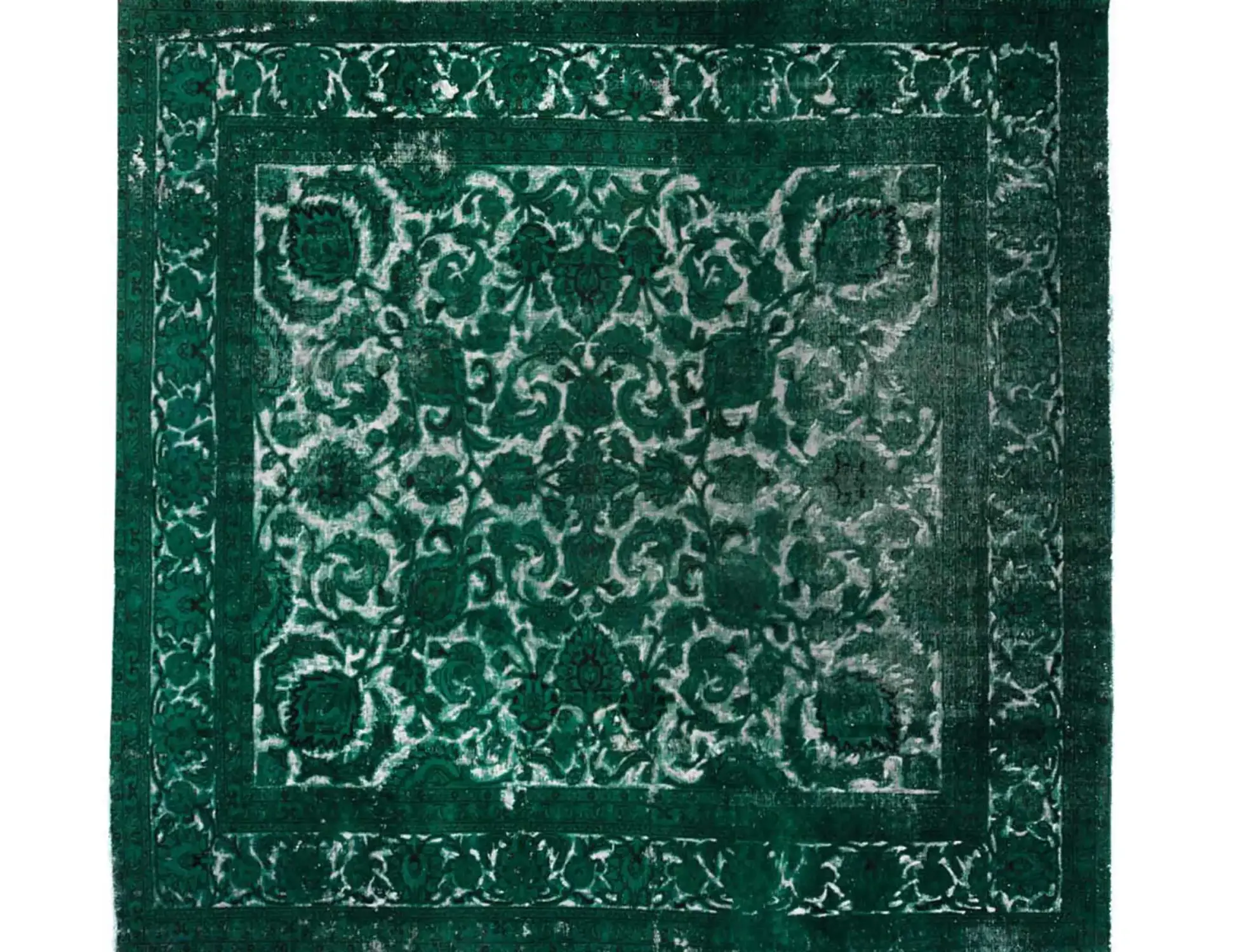 Green Persia Persian Vintage Carpet 322 x 297 cm