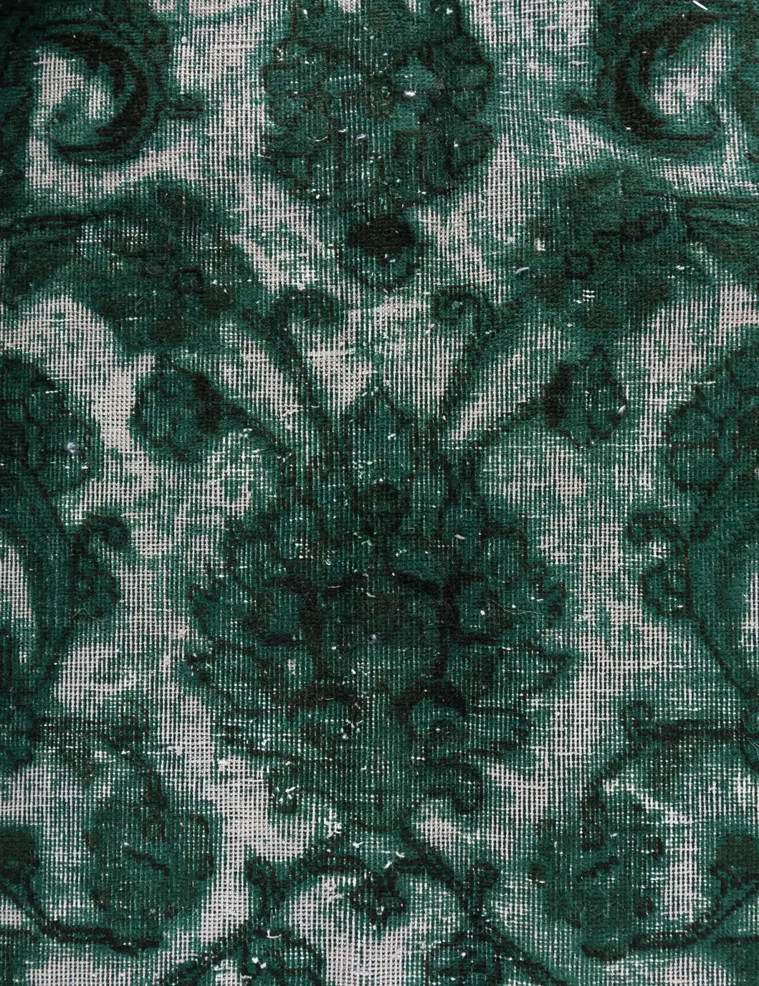 Green Persia Persian Vintage Carpet 322 x 297 cm - Unique Handmade Carpet
