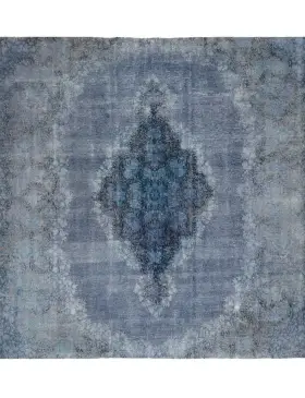 Blå Persien Persisk vintage matta 290 x 295 cm