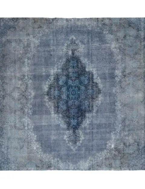 Blau Persien Persischer Vintage Teppich 290 x 295 cm