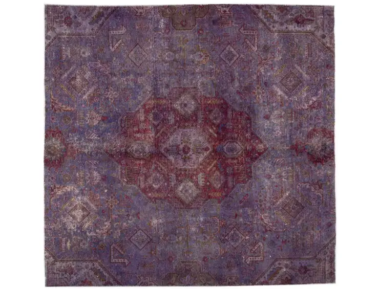 Lila Persien Persisk vintage matta 233 x 210 cm