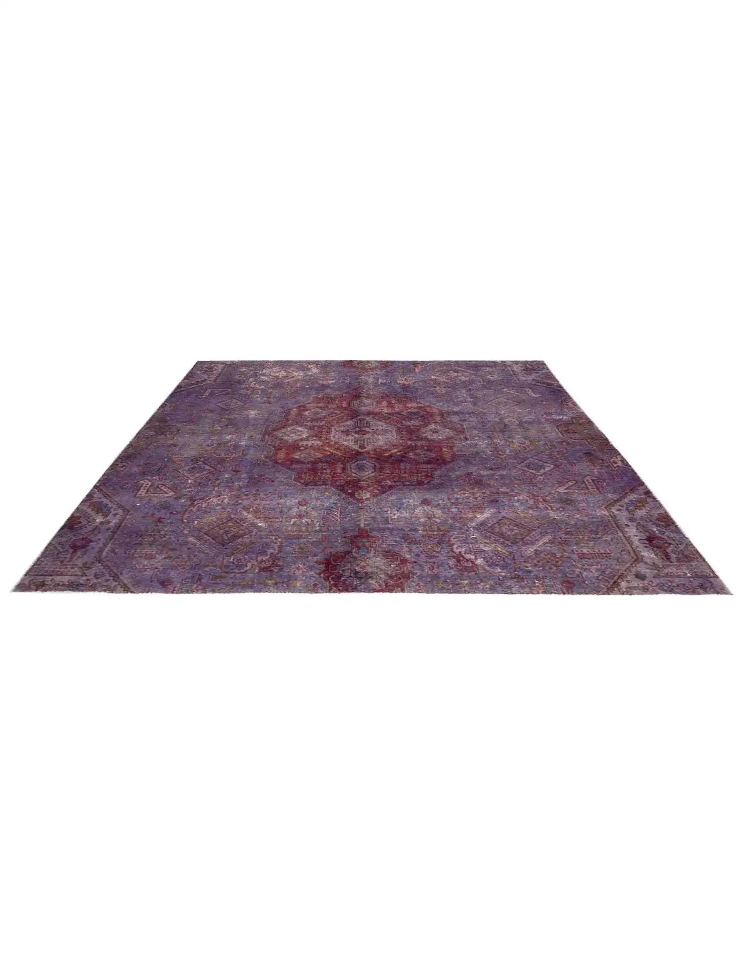 Viola Persiano Tappeto vintage persiano 233 x 210 cm - Tappeto unico fatto a mano