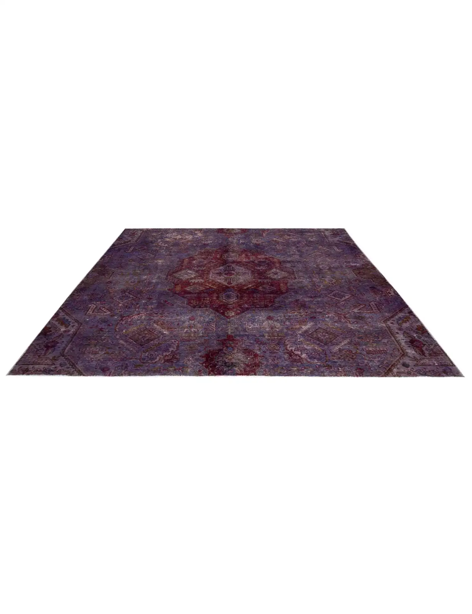 Viola Persiano Tappeto vintage persiano 233 x 210 cm - Tappeto unico fatto a mano