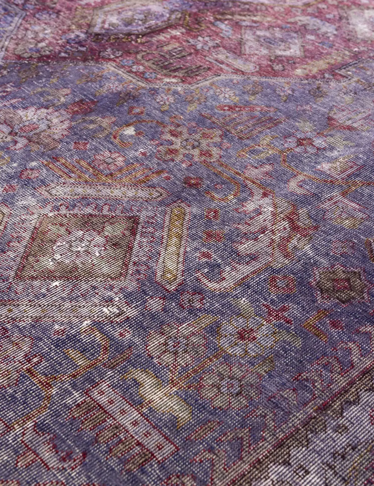 Viola Persiano Tappeto vintage persiano 233 x 210 cm - Tappeto unico fatto a mano
