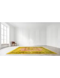 Gelb Persien Persischer Vintage Teppich  370 x 265 cm