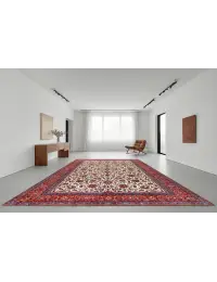 Beige  Persia Sarouk Patina  338 x 243 cm