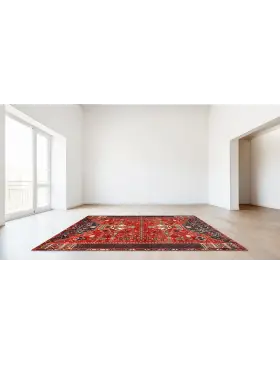 Röda Persien Persisk vintage matta  209 x 144 cm