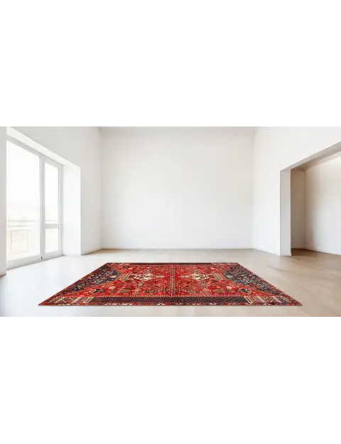 Röda Persien Persisk vintage matta  209 x 144 cm