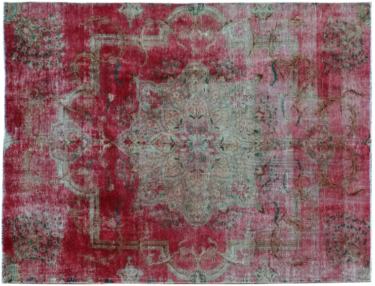 Rød persia Vintage teppe 270 x 189 cm