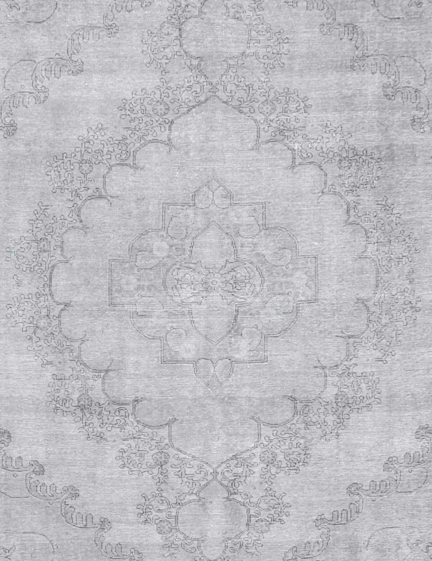 Grey Persia Vintage Carpet  356 x 289 cm - Unique Handmade Carpet
