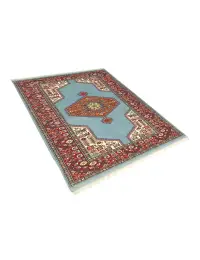 Blå Persien Persisk matta  198 x 132 cm