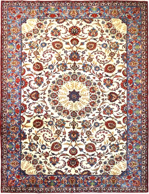 Beige Persia Kashan Patina  405 x 286 cm