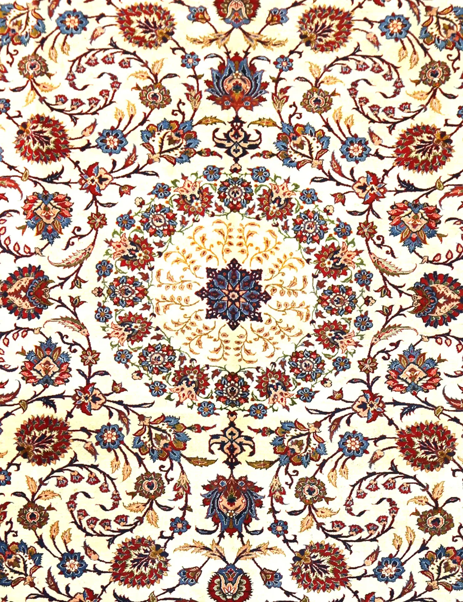 Beige Perzië Kashan Patina  405 x 286 cm - Uniek handgemaakt tapijt