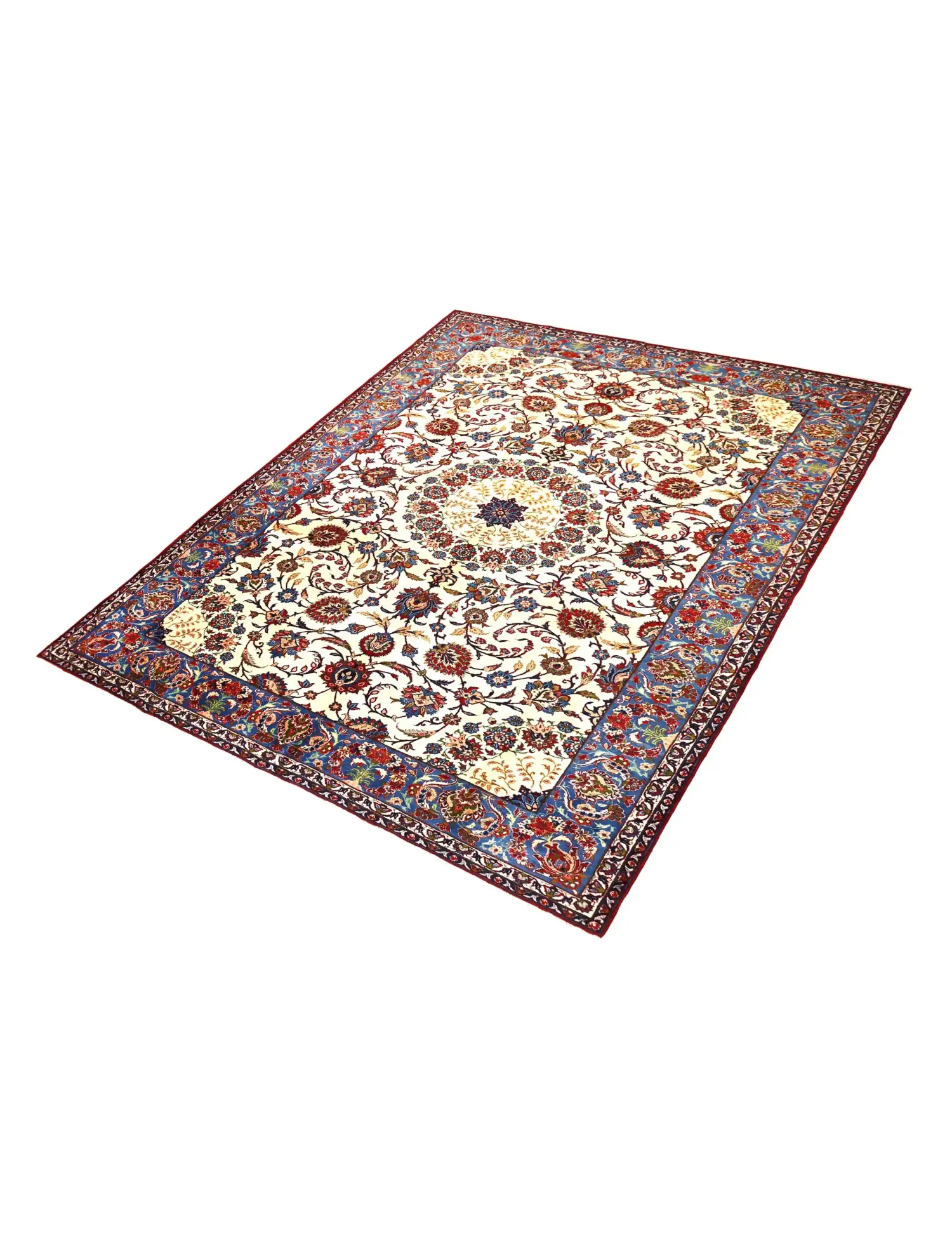 Beige Perzië Kashan Patina  405 x 286 cm - Uniek handgemaakt tapijt