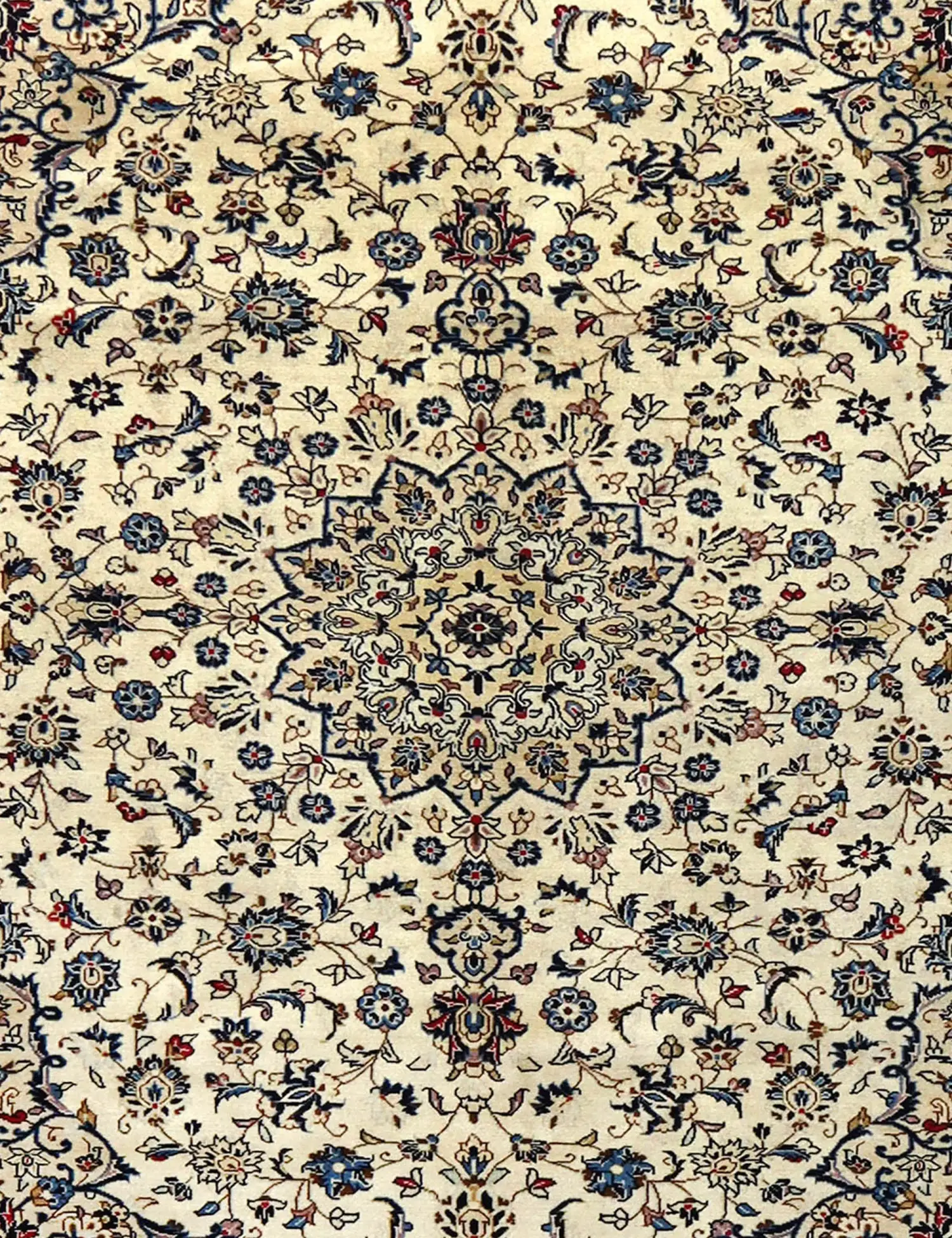 Beige Persien Kashan Patina  295 x 195 cm - Unikt håndlavet tæppe