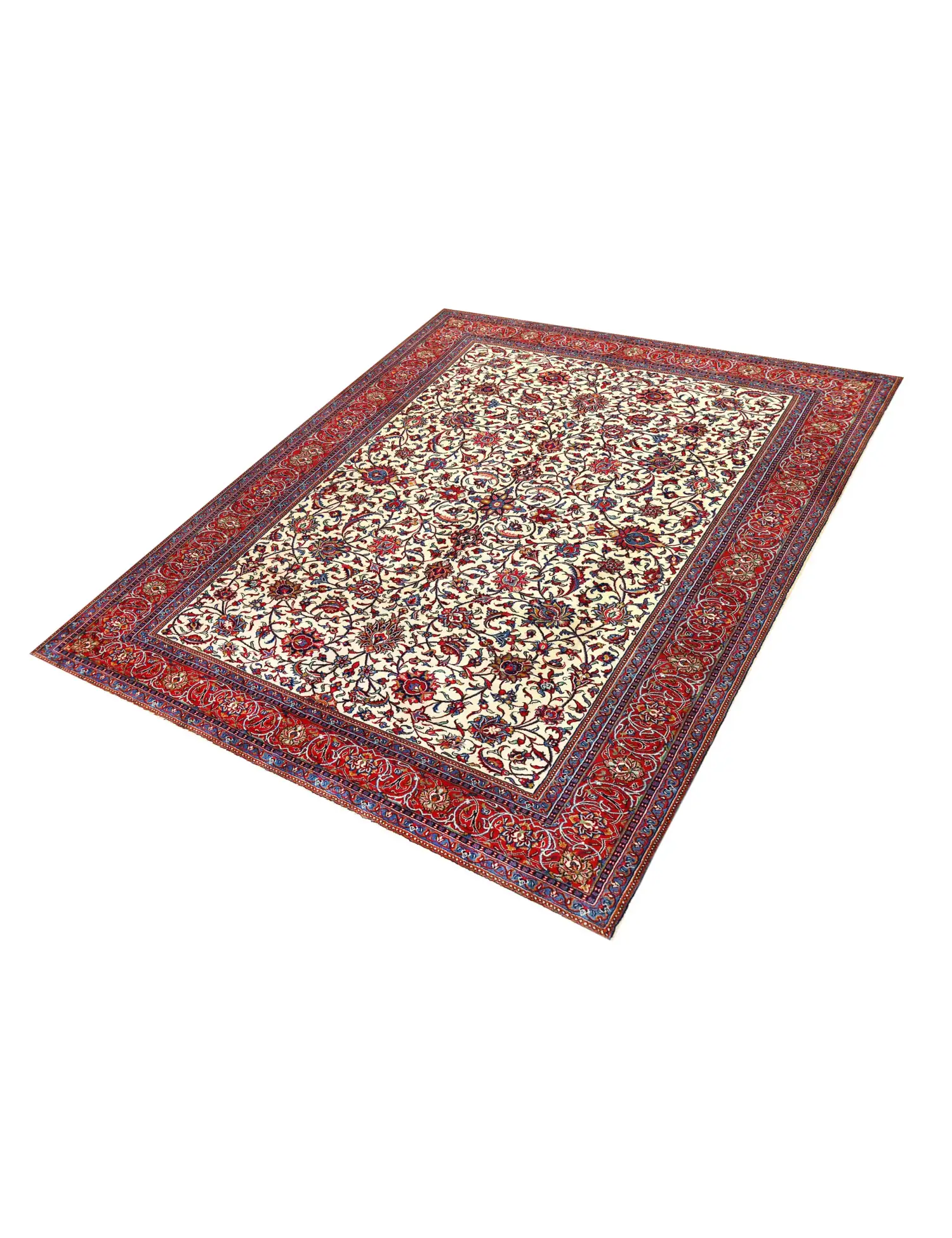 Beige Perzië Sarouk Patina  338 x 243 cm - Uniek handgemaakt tapijt