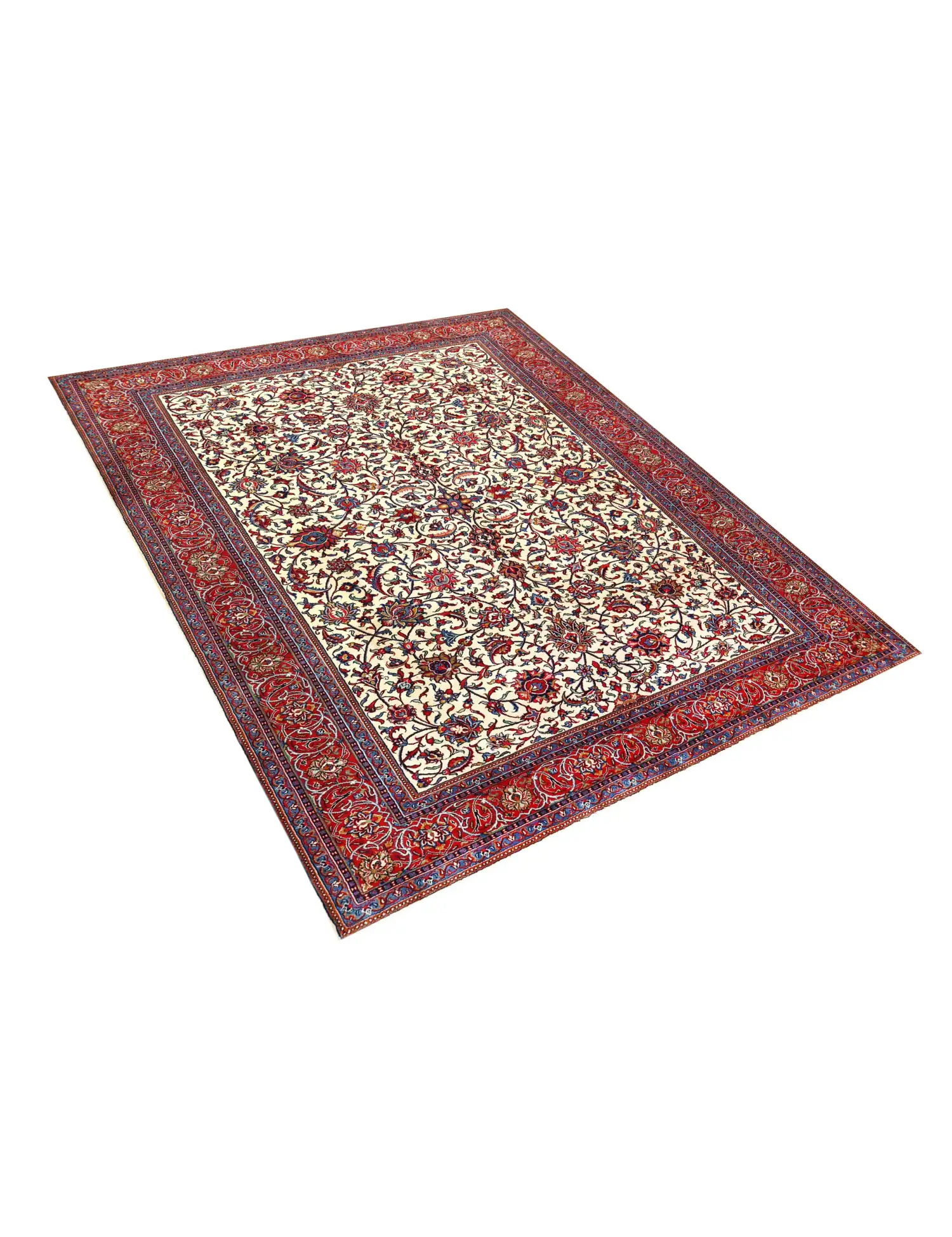 Beige Perzië Sarouk Patina  338 x 243 cm - Uniek handgemaakt tapijt