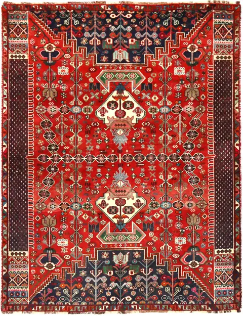 Röda Persien Persisk vintage matta  209 x 144 cm