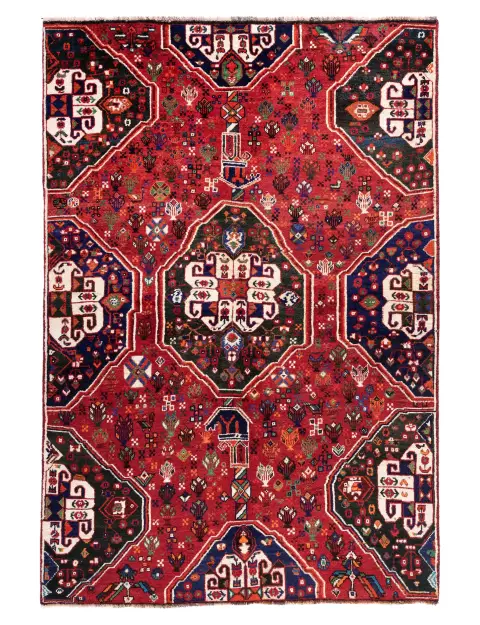 Rood Perzië Shiraz  194 x 140 cm