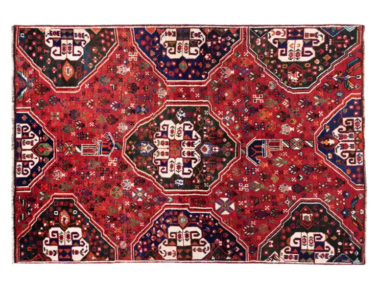 Rood Perzië Shiraz  194 x 140 cm