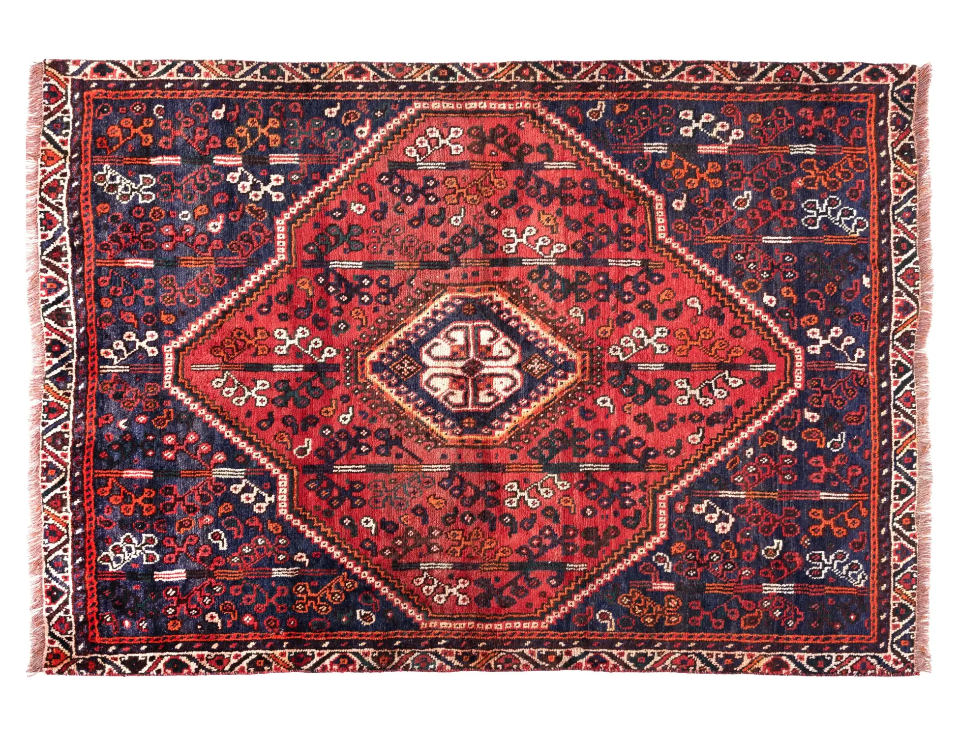 Rosso Persiano Shiraz  190 x 156 cm - Tappeto unico fatto a mano