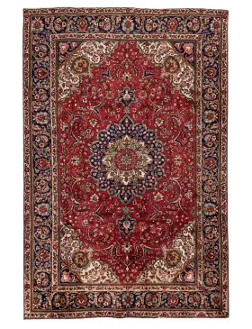 Röda Persien Tabriz  296 x 196 cm