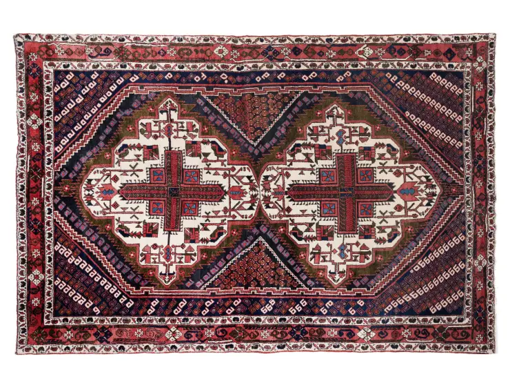 Röda Persien Shahrbabak  200 x 142 cm