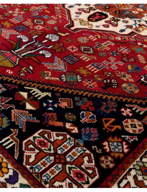 Rood Perzië Shiraz  206 x 137 cm