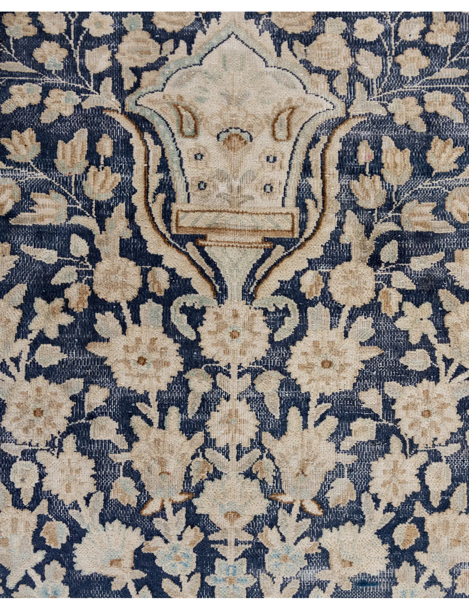 Blu Persiano Kerman  300 x 224 cm - Tappeto unico fatto a mano