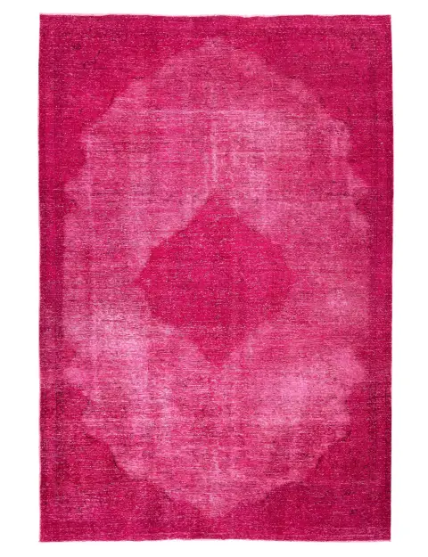 Rosa Persien Persischer Vintage Teppich  350 x 214 cm