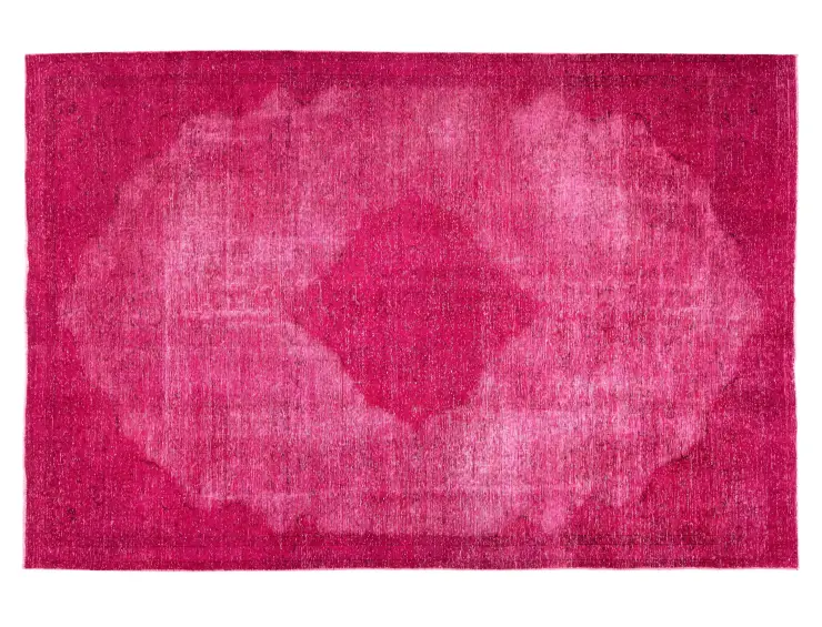 Rosa Persien Persischer Vintage Teppich  350 x 214 cm