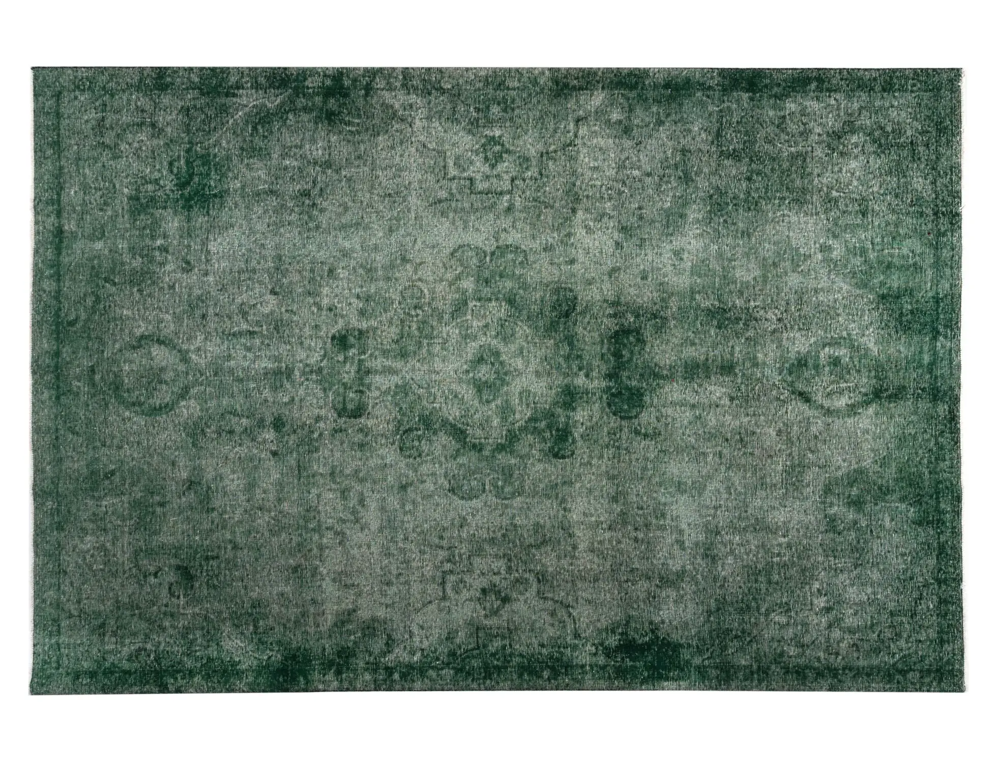 Verde Persa Alfombra persa vintage  328 x 235 cm - Alfombra única hecha a mano